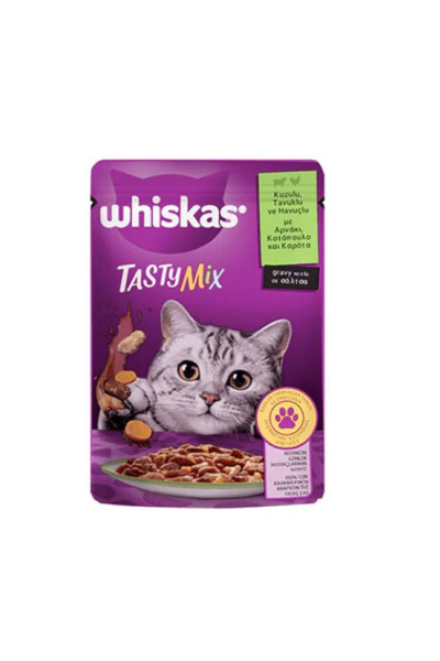 WHİSKAS POUCH TASTYMİX KUZULU TAVUKLU 85 GR WHİSKAS POUCH TASTYMİX KUZULU TAVUKLU 85 GR